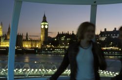 Panorama di Londra notte da London Eye