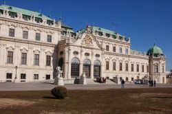 La facciata del Palazzo del Belvedere Superiore di Vienna