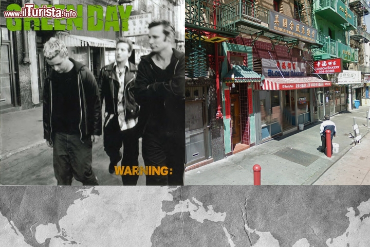 Green Day, Warning: la foto sulla copertina del disco è stata scattata nella Chinatown di San Francisco all'altezza del 133 Waverly Pl