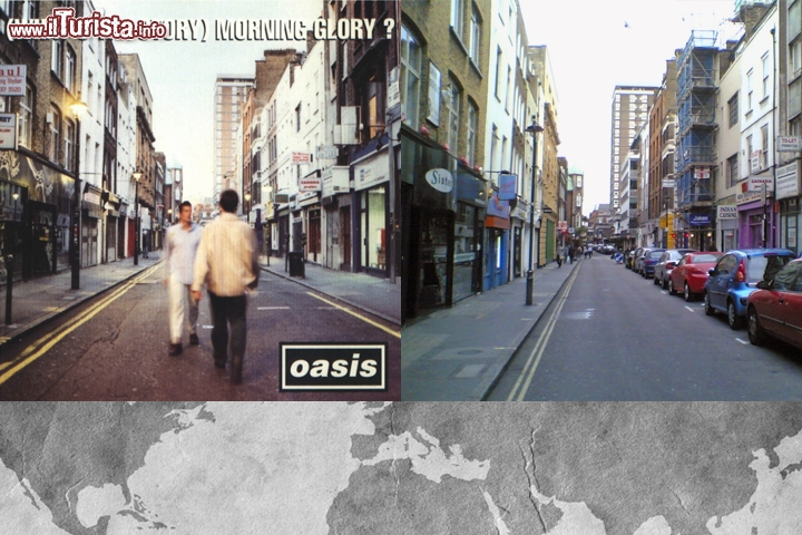 Oasis, (What's the Story) Morning Glory: il luogo sulla copertina del disco è Berwick Street a Londra