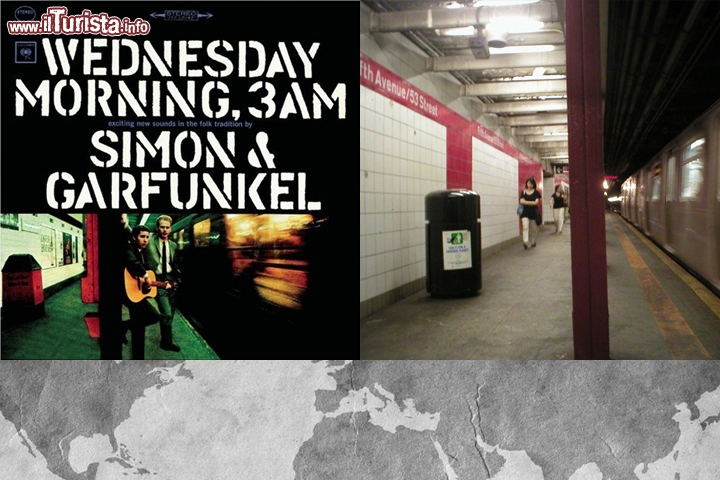Simon and Garfunkel, Wednesday Morning 3 AM: sono passati quasi 50 anni ma questa fermata della metropolitana di NYC tra la 5th Avenue e la 53rd Street è rimasta quasi uguale