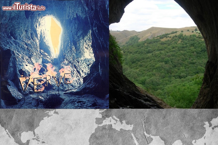 The Verve, A Storm In Heaven: la location per questa foto è stata la Caverna di Thor, sito carsico nella Manifold Valley (White Peak) nello Staffordshire, Inghilterra.