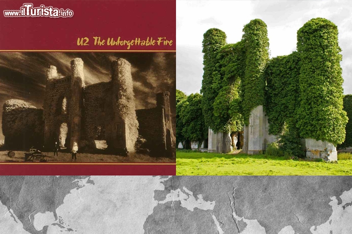 U2, The Unforgettable Fire: il luogo sulla copertina è il Moydrum Castle, un castello in rovina vicino a nord di Athlone in Irlanda
