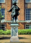 Statua di Guglielmo III all esterno kensington Palace a Londra