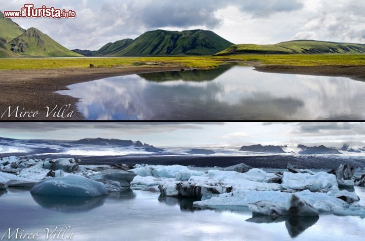 Landmannahellir e Jokulsarlon, Islanda - Due località diversissime e neanche troppo distanti tra loro: la prima è una zona rica di laghi e fascini appena a nord della cappa glaciale del Mýrdalsjökull, il ghiacciaio che cela sotto di lui il potente vulcano Katla, un sorvegliato speciale da parte dei vulcanologi islandesi. La foto sotto riprende la magica laguna glaciale di Jokulsarlon, che si forma sul fronte del ghiacciaio di Breiðamerkurjökull, uno degli apparati principali che fa parte del grande Vatnajökull. Il fascino degli iceberg che galleggiano sul lago è straordinario, ed anche il cielo nuvoloso fornisce un tocco di magia in più, con il ghiaccio che assume in questo caso le classiche tinte bluastre.

32 pagine, 400 immagini di Mirco Villa (Fotografo QEP) - Acquistala sull'Apple Store