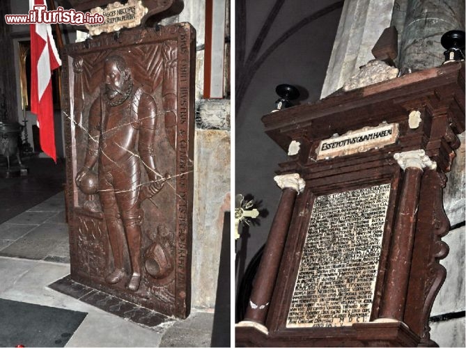 Immagine La tomba e la lapide di Tycho Brahe dentro chiesa Tyn a Praga