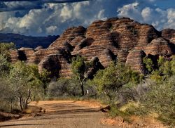 Lungo la strada del Purnululu National Park. ...