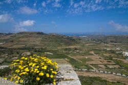 Panorama di Gozo visto dalla Cittadella di Victoria ...