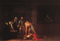 Dentro alla Co-Cattedrale a La Valletta : Caravaggio la decollazione del Battista