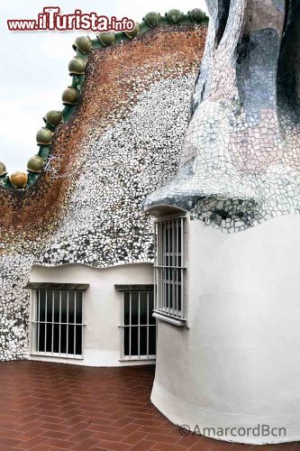 Immagine Sulla terrazza principale della casa si riposa in santa pace un dragone e quella la sua schiena - © Claudia Casadei / amarcordbarcellona.com