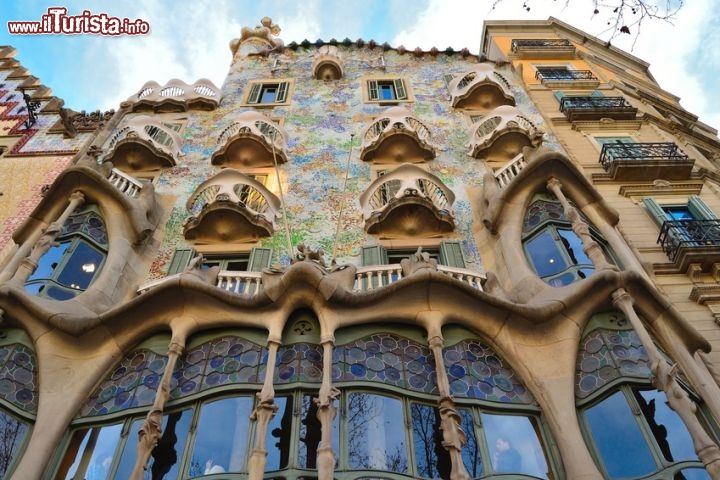 Immagine Facciata Casa Batllo Gaudi Barcellona