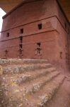 Un chiesa ipogea a Lalibela, scavata nel tufo ...