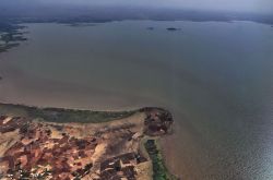 Il Lago Tana visto dall'aereo di Ethiopian ...