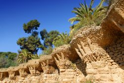 Colonne park guell gaudi barcellona