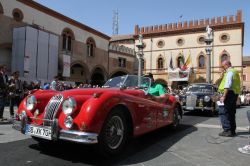 Una Jaguar XK 140 OTS SE a Ravenna, durante la ...