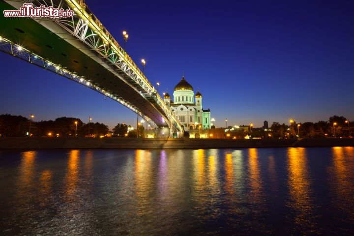 Immagine Foto notte mosca cattedrale del cristo salvatore