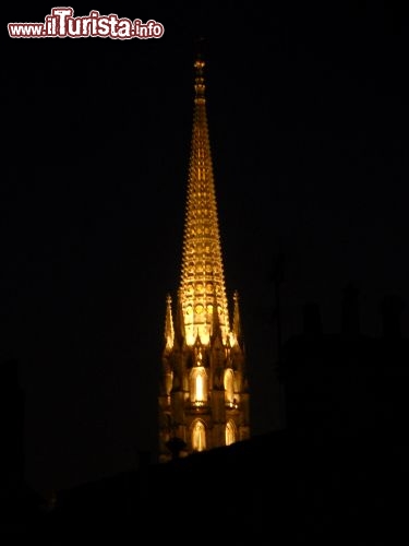 Immagine La Fleche svetta sia di giorno che di notte sul panorama urbano di Bordeaux.