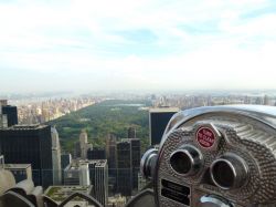 Vista di central park dal rockfeller center