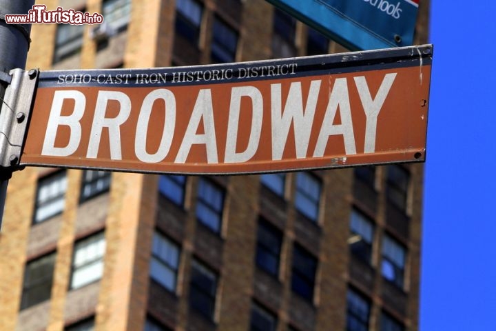 Immagine Segnale stradale a broadway New York City