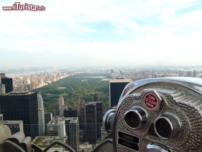 Immagine Vista di central park dal rockfeller center