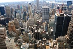 Vista dal Top of the Rock, i grattacieli di Manhattan ...