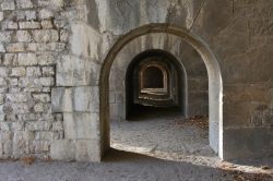 Interno della fortezza della Bastiglia a Grenoble