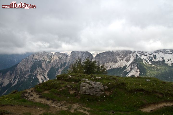 Panorama dal Messner Mountain Museum Monte Rite