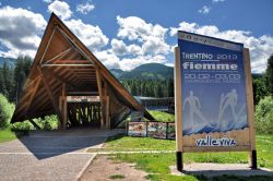 Ingresso stazione Alpe Cermis il ponte sull Avisio ...