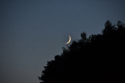 Val di Fiemme Trentino Luna al tramonto