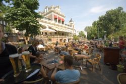 Bar all'aperto al Vondelpark di Amsterdam