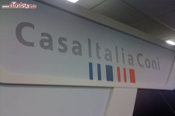 Interno di Casa Italia del Coni alle Olimpiadi di Londra 2012
