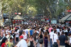 Le Ramblas a Barcellona sono viali famosi per lo shopping, e dove si può mangiare con una grande scelta di ristoranti e bar per delle semplici tapas. NEl tardo poemriggio e alla sera ...