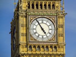 Dettaglio Big Ben faccia rivolta verso Houses of Parliament - visitlondonimages/ britainonview