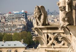 Il Centre Georges Pompidou visto dalla sommità ...