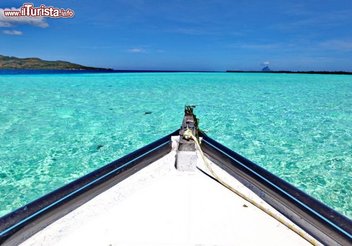 La laguna dalle acque turchesi dell'atollo di Tahaa, in Polinesia Francesa - © DONNAVVENTURA® 2012 - Tutti i diritti riservati - All rights reserved