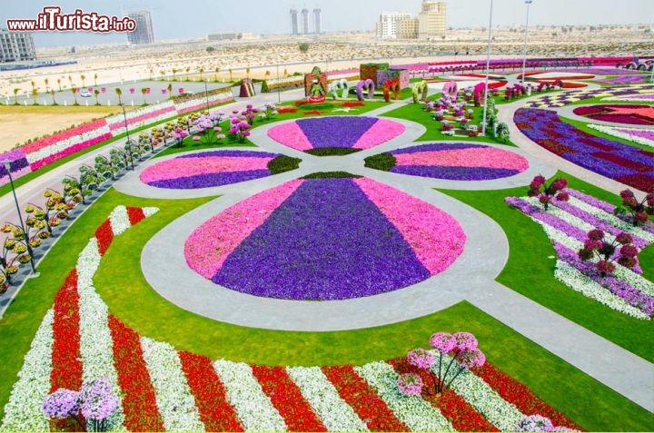 Il Dubai Miracle Garden ha aperto i battenti nel giorno di San Valentin, e non a caso è una delle attrazione preferita dagli innamorati che visitano la metropoli degli Emirati Arabi Uniti - © www.dubaimiraclegarden.com