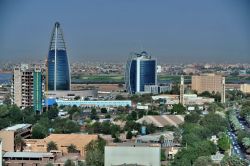La Sklyline di Khartoum vista dall' Hotel Corinthia 