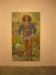 Sylvia Sleigh Annunciation: Paul Rosano, 1975 quadro esposto a Bordeaux museo d'arte contemporanea