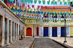 Sao Luis addobbata a festa per Sao Joao, la festa di San Giovanni tanto sentita nel nord-est del Brasile