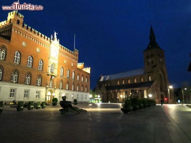 Immagine Il centro di Odense (parte nuova), la città principale sull'Isola di Fionia in Danimarca