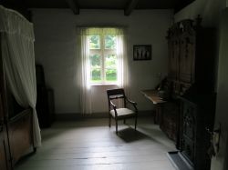 Una camera tipica di una abitazione della Danimarca, presso il Den Fynske Lansdby, isola di Fionia