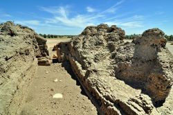 Rovine a Kerma, nel Sudan centrale, regione della ...