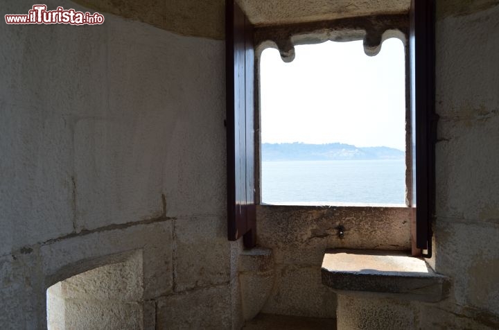 Immagine Una nicchia d'osservazione nella Torre di Belem a Lisbona