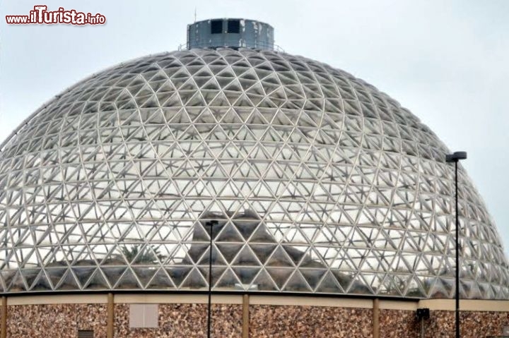 Immagine Desert Dome il deserto indoor più grande del mondo Omaha Zoo USA. Si trova all'interno della cupola geodetica chiusa più vasta di tutto il pianeta, con altezza di 42 metri e larghezza di 70.