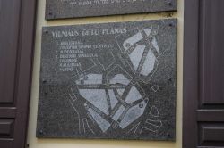 Mappa del Ghetto ebraico di Vilnius