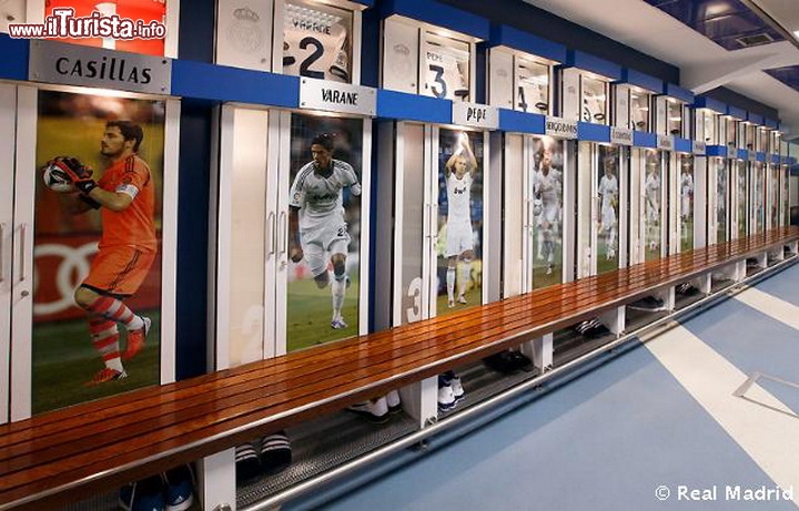 Immagine Spogliatoi Real Madrid Tour Baernabeu Spagna