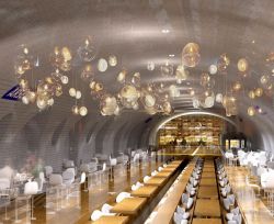 Ristorante nella stazione metro di Parigi - una ...