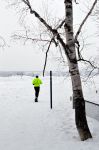 Jogging a Montmorency, Quebec: anche con situazioni metereologiche che in Italia definiremmo proibitive, in Canada gli sportivi non perdono occasione per tenersi in forma; la gente corre nel ...