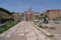 La Via Sacra all'interno del Foro Romano