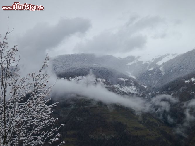 Immagine Il panorama della fattoria pedagogica di Hérémence nel Vallese